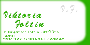 viktoria foltin business card